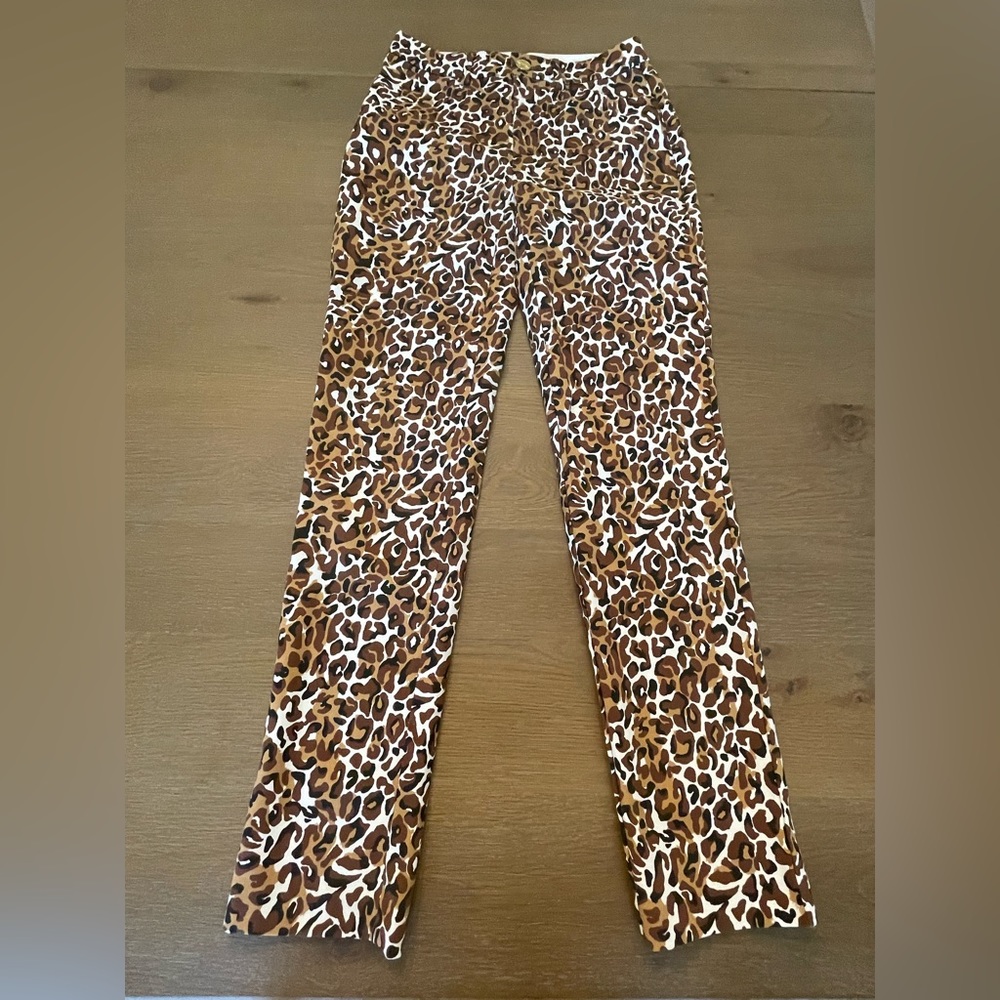 Lilly Pulitzer Animal Print Straight Leg Pants NWT
